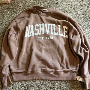 Brown Nashville Crewneck Sweater